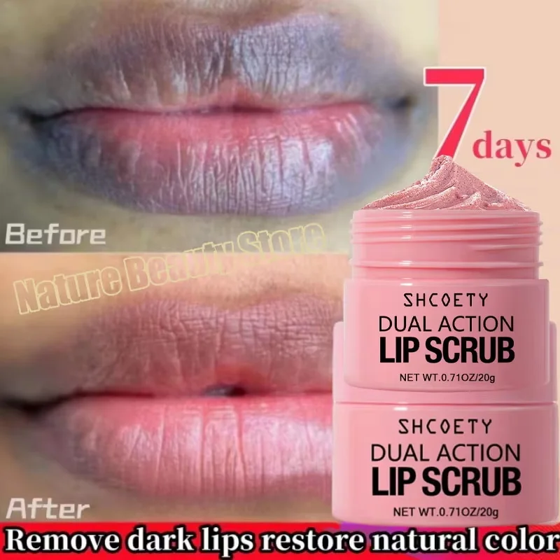 Remove Dark Lip Scrub Fast Lightening Pink Lip Exfoliating Fade Lip Line Dead Skin Moisturizer Korean Care Products Beauty Care