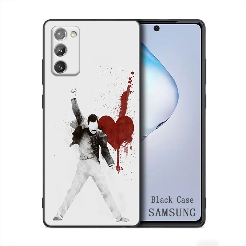 Queen Freddie Mercury Singer Phone Case for Samsung A91 A73 A72 A71 A53 A52 A7 M62 M22 M30s M31s M33  M52 F23 F41 F42 5G 4G TPU image 6
