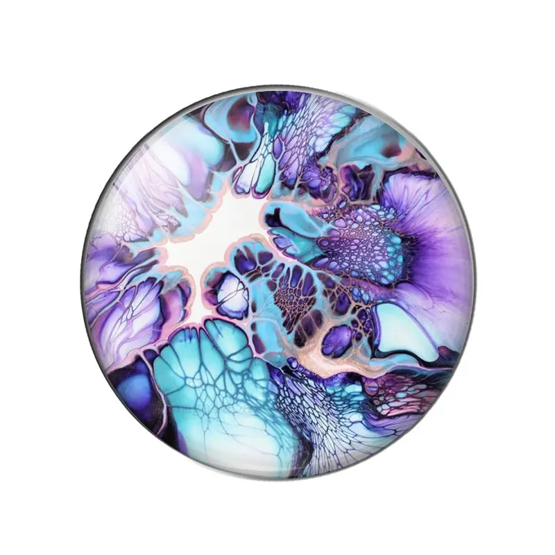 GICLEE FINE ART PRINT OF ORIGINAL FLUID ACRYLIC PAINTING 12mm/20mm/25mm Round photo glass cabochon demo flat back Making finding