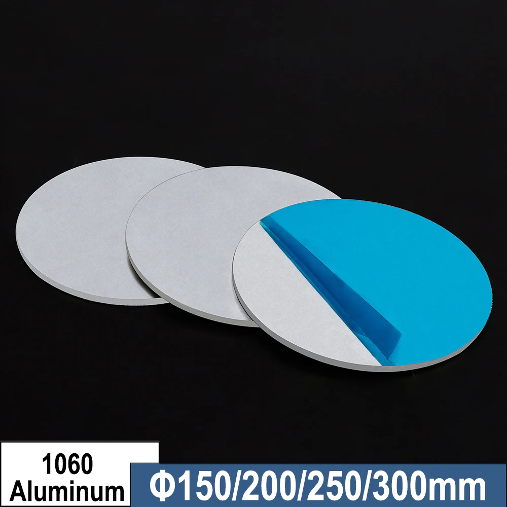 

150/180/200/250/300mm Aluminum Alloy Round Disc 0.5mm~10mm Thick 1060 Pure Aluminum Sheet for DIY Craft Metal Crafting ﻿