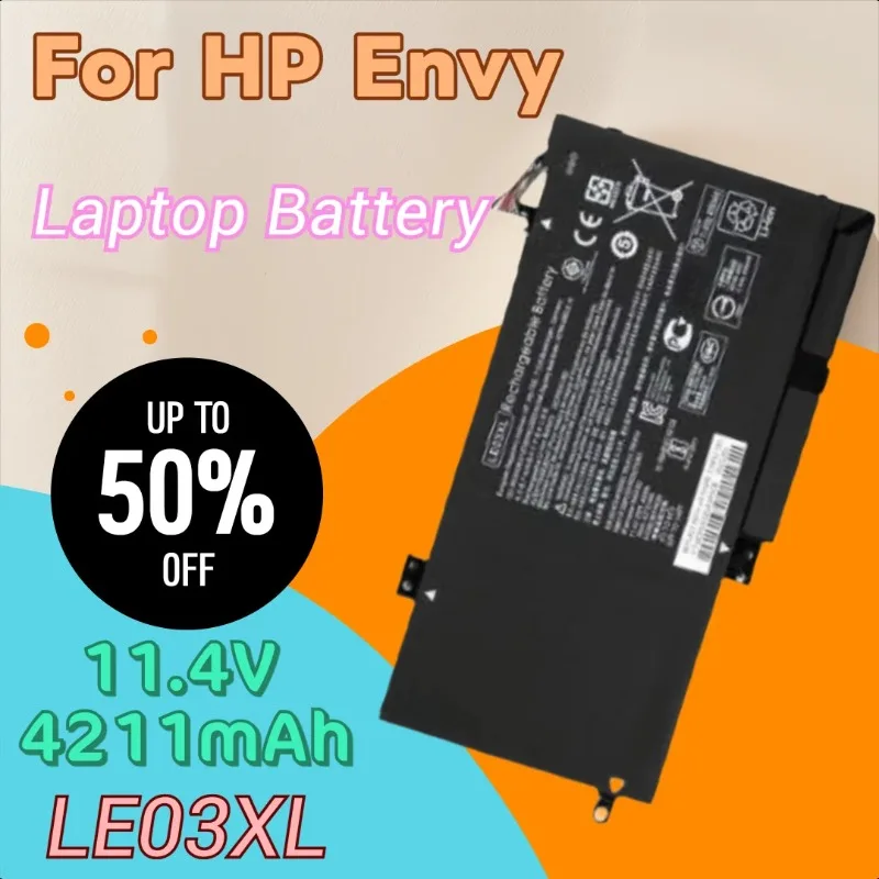 

New High Quality 11.4V 4211mAh Laptop Battery LE03XL for HP Envy X360 M6-w010dx W101dx TPN-W113 TPN-W114 TPN-W116 HSTNN-PB6M