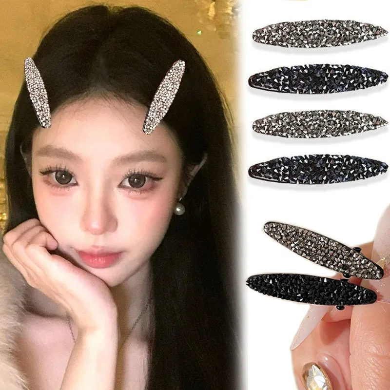 

Милые мини-заколки для волос со стразами, боковые заколки-зажимы для челки, модные блестящие заколки-шпильки с бриллиантами для женщин, аксессуары для волос