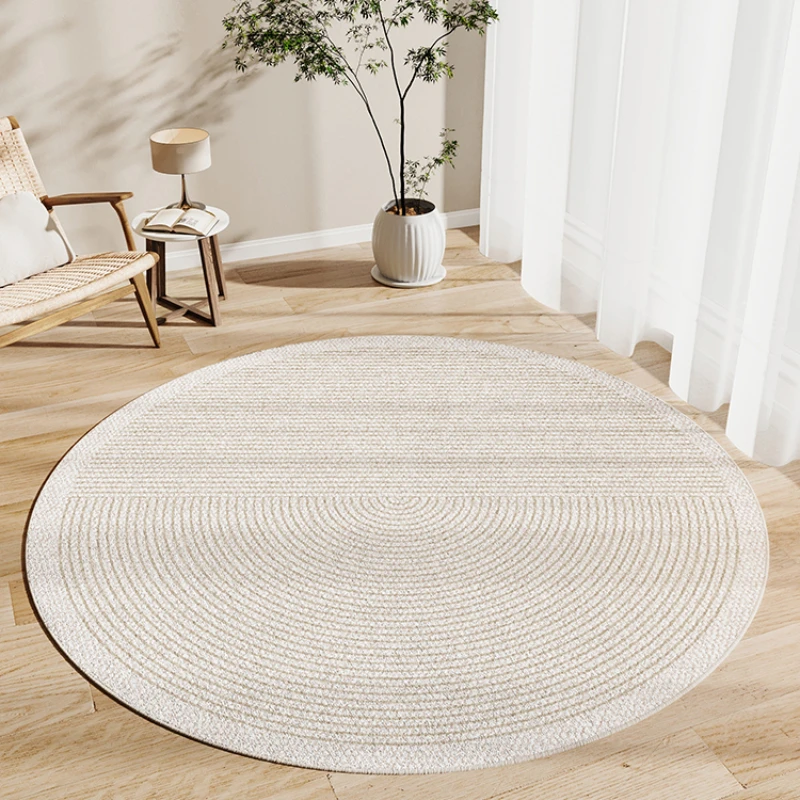 Round Large Area Carpet Living Room Sofa Coffee Table Highend Light Luxury Carpets Room Bedroom Bedside Nonslip Anti Fouling Rug