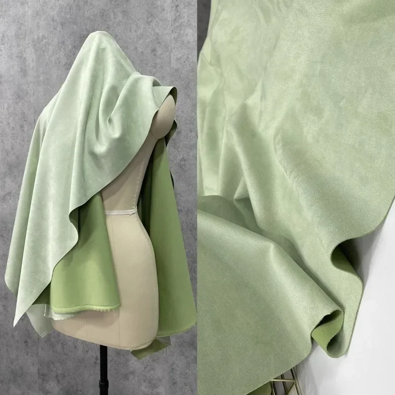 

Suede Air Layer Fabric Light Green Thick Elastic Snowflake Velvet Clothing Wholesale Cloth Diy Apaprel Sewing Meters Material