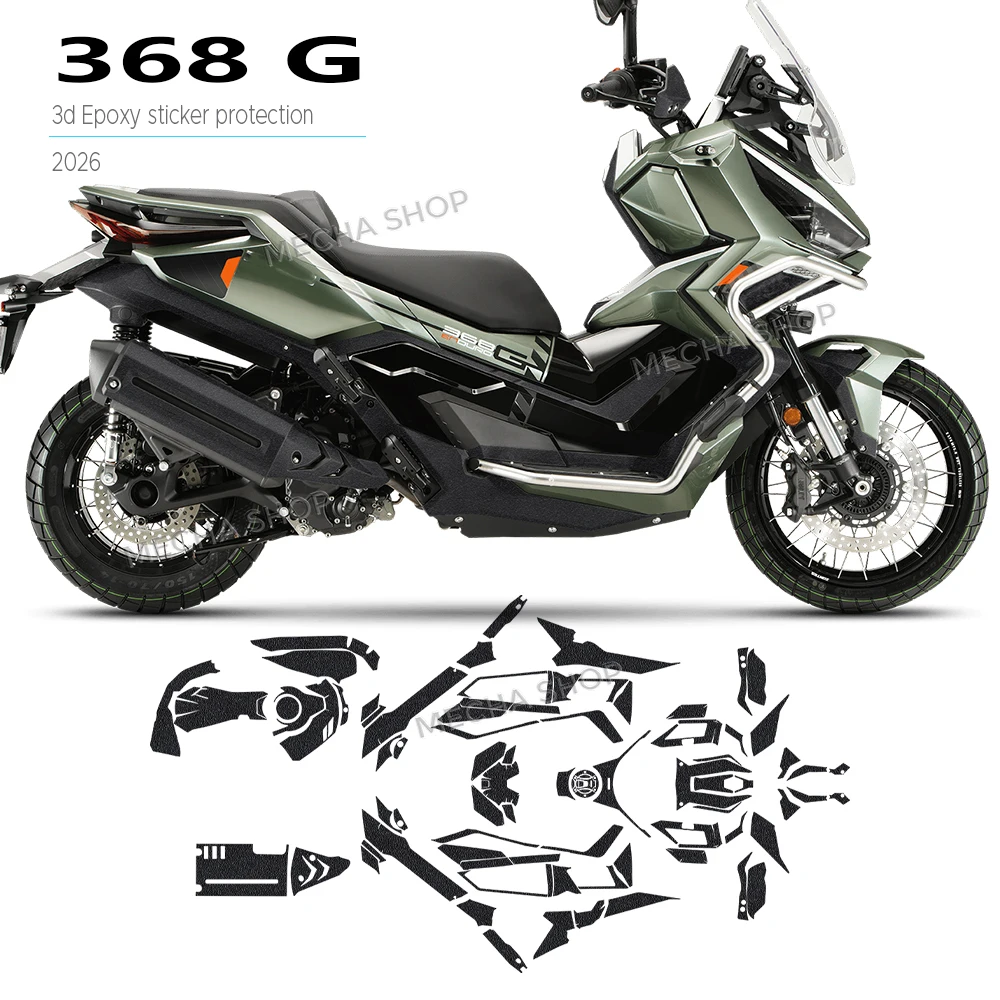 

For Zontes 368 G 2026 Motorcycle Full Body Protection Sticker Thick Frosted Armor Decal Anti Scratch Accessories