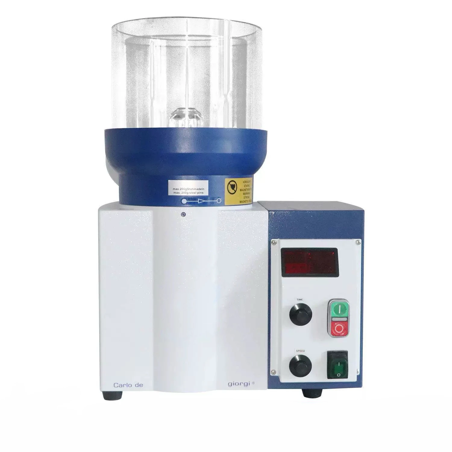 6L Electric Jewelry Polishing Machine Centrifugal Disc Finishing Wet Dry Magnetic For Gold Silver Motor Bearing Core Components