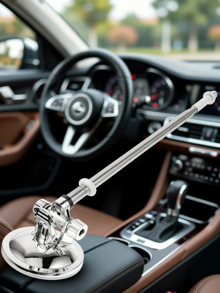 Car Flagpole Holder Suction Cup Adjustable Mount Stable Metal Bracket Stand for Vehicle Motorcycle Off-Road Flag Display view 6