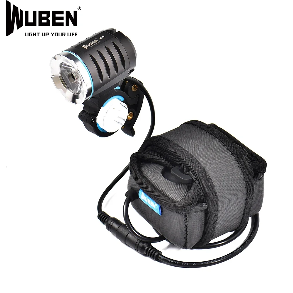 WUBEN B1 Professional Bicycle Light 3600Lumens Rechargeable Wireless Remote Contro Bike Lamp Torch With 6000mAH Battery