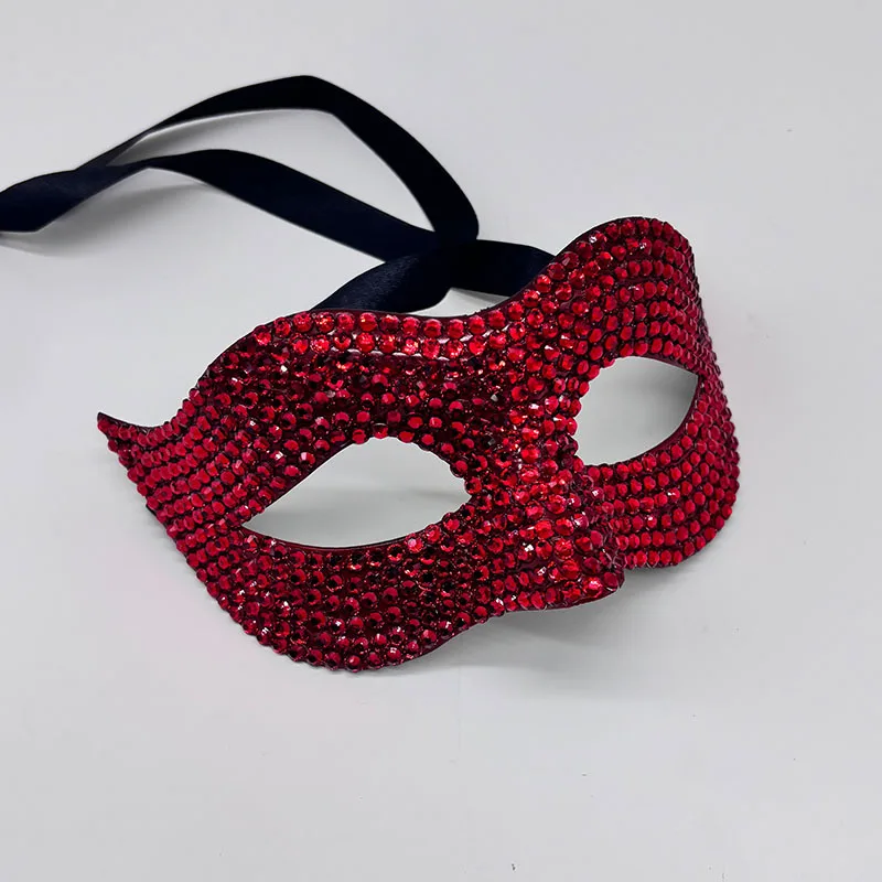 หน้ากากเต้นรำคอสเพลย์ หน้ากากปาร์ตี้สุดเซ็กซี่ หน้ากากตาประดับเพชรเทียม ทำจากพลาสติก สำหรับงานฮาโลวีน บาร์ และงานคาร์นิวัล