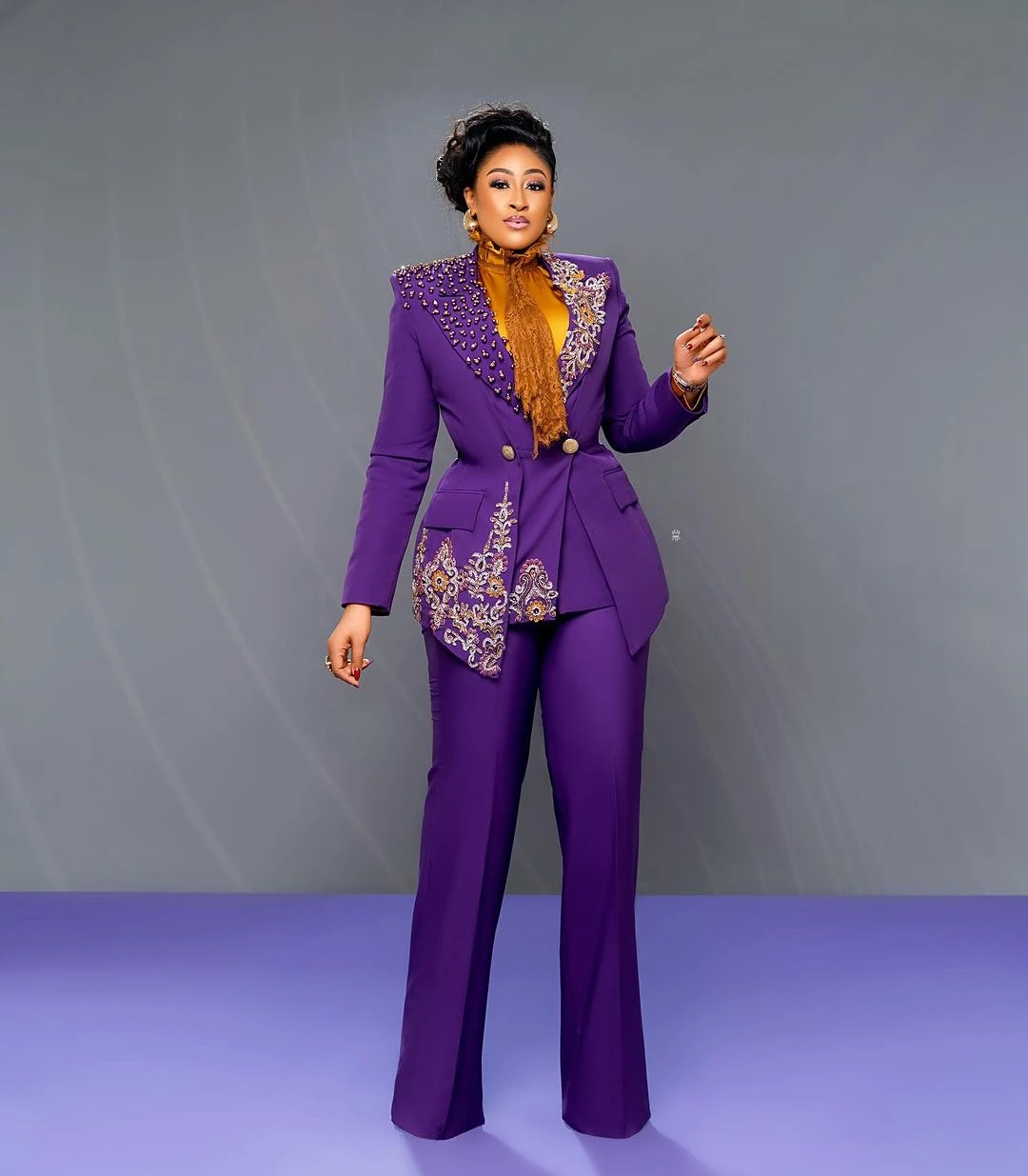 Floral Appliques Women Pants Suits 2 Pcs Luxury Beaded Special Design Blazer Jacket Suits Wedding Guest Formal Wear Custom Made