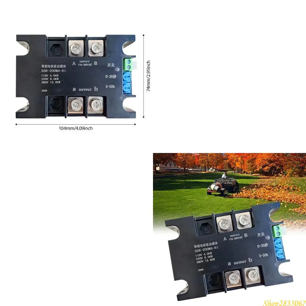 

ABS Motor Control Device 8KW Capacity Smooth Starts Stop Function Small Design Industrial Application for Electrical 831F