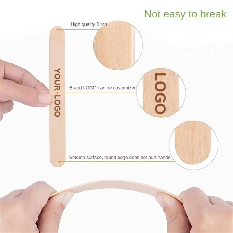 แท่งกําจัดขนแบบพกพาเหมาะสําหรับทุกส่วนของร่างกายพื้นผิวเรียบไม่เจ็บมืออ่อนโยนต่อผิว Birch Wax Stick