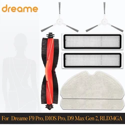 For ( Dreame F9 Pro, D10S Pro, D9 Max Gen 2, RLD34GA ) Roller Side Brush Filter Mop Robot Vacuum Cleaner Accessory Parts