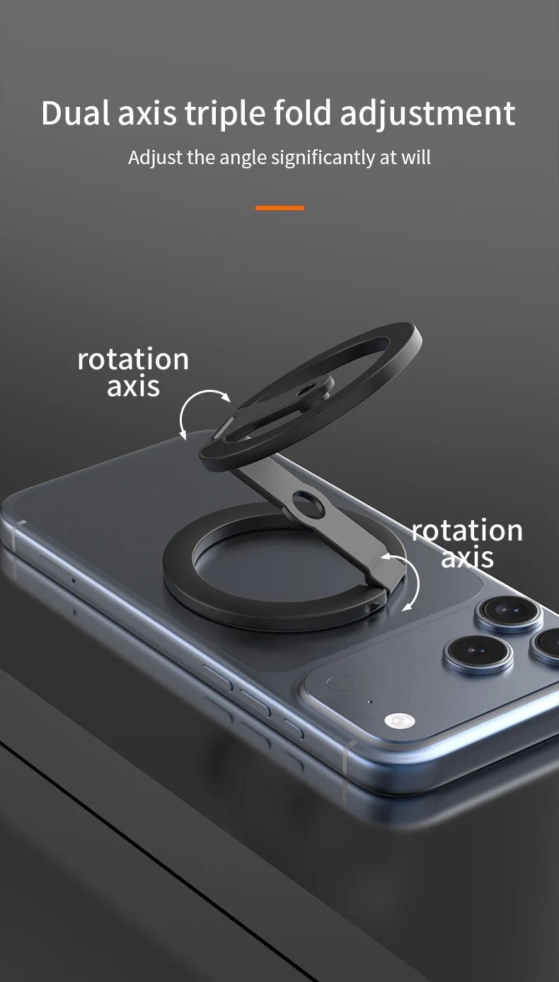 Für MagSafe Doppelseitiger Starker Magnethalter für Fotoausrüstung Handy-Zubehör Tragbarer Faltbarer Magnetständer – Detail 9