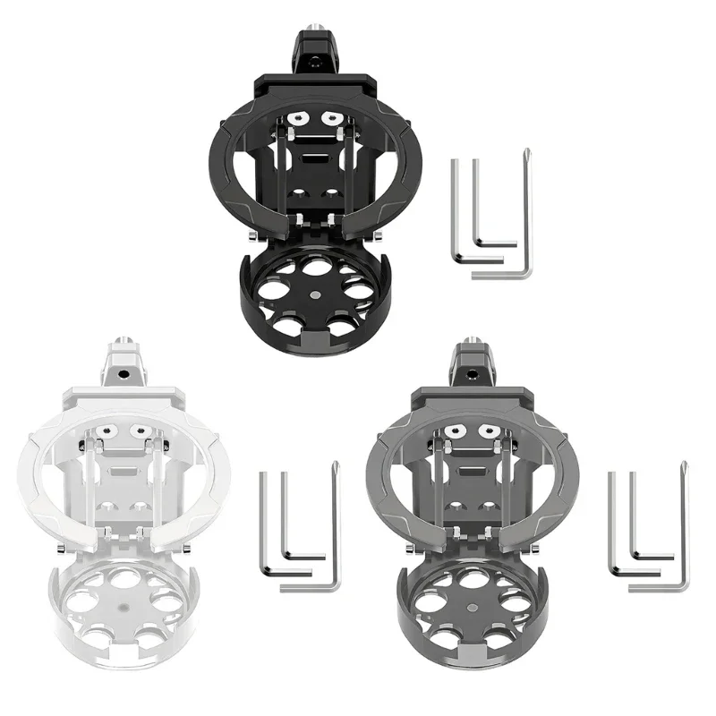 

Foldable Water Bottle Holder Small Strong Construction Handlebars Cup Mounting for Motorcycles Bicycles UTV