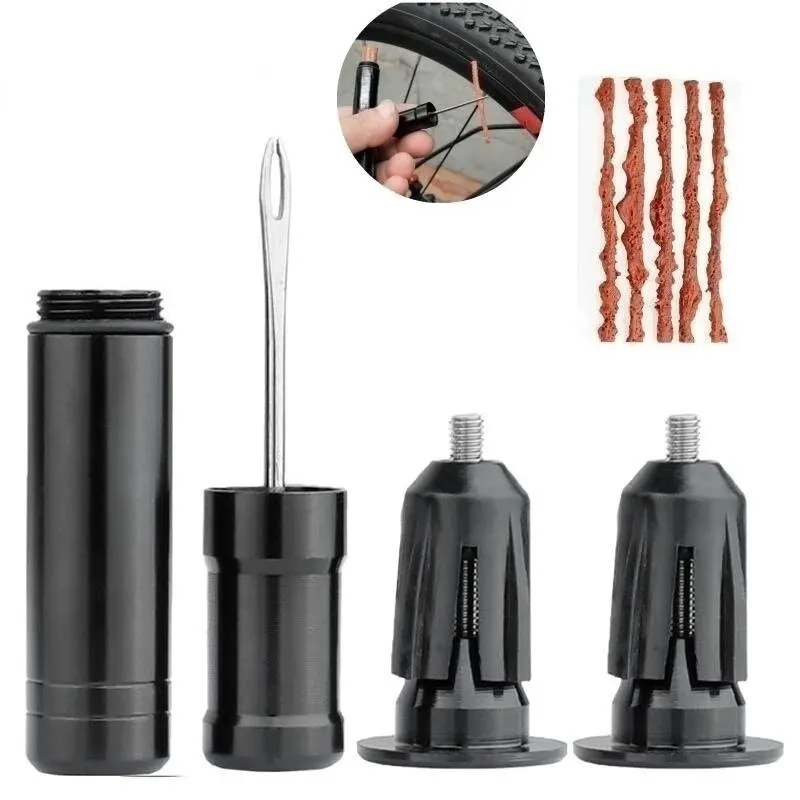 Original Tubeless Fahrradreparaturwerkzeug Reifenreparaturwerkzeug Bohrpunktion für dringende, kleberfreie Reparatur Optionaler Gummistreifen – Detail 2