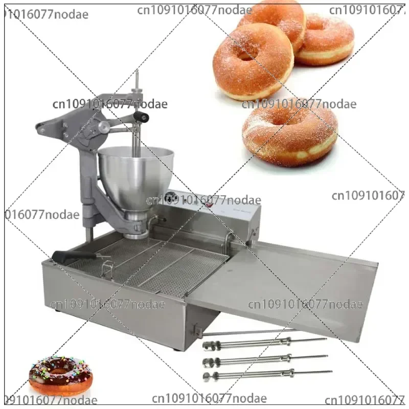 

Commercial Electric Donut Machine, Stainless Steel Automatic Doughnut Fryer with Multi-Function Heating for Bakeries