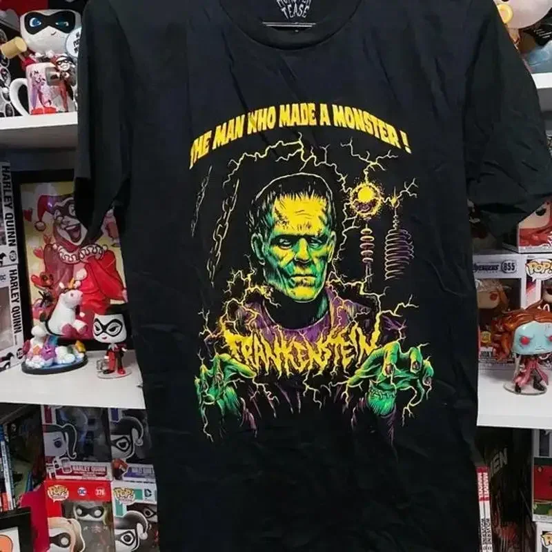 Monster Tease Universal Frankenstein Horror Short Sleeve Shirt