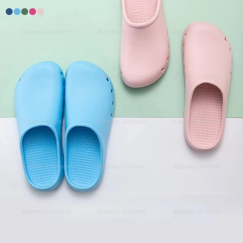 病院医療スリッパ女性医師看護師下駄医師医療靴看護下駄 Eva ノンスリップ靴歯科医作業スリッパ