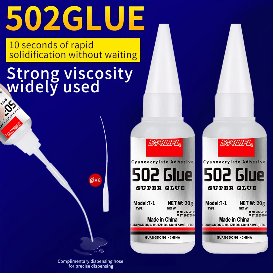 Loolifl 1-25 Pieces 502 Strong Instant-Drying Cyanoacrylate 