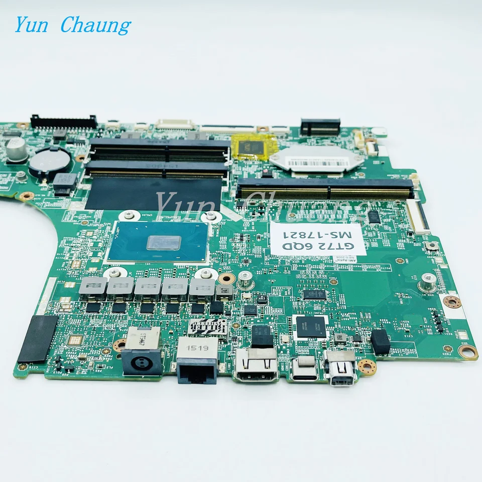 MS-17821 VER:2.0 1.0 Motherboard For MSI GT72 6QD GT72S 6QE MS