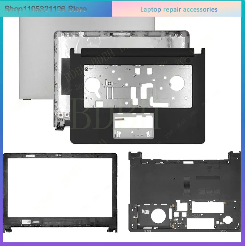 Para Inspiron 14 5455 5458 5459: Tampa Traseira LCD, Moldura Frontal, Palmrest, Carcaça Superior, Carcaça Inferior, Dobradiças (Não Touch)