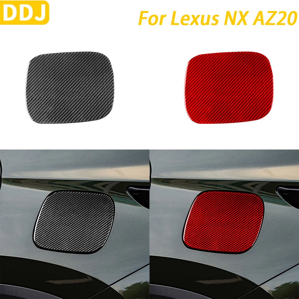 

For Lexus NX AZ20 250 350H 450H 2022-2024 Accessories Carbon Fiber External Fuel Tank Gas Cap Cover Trim Car Decoration Sticker