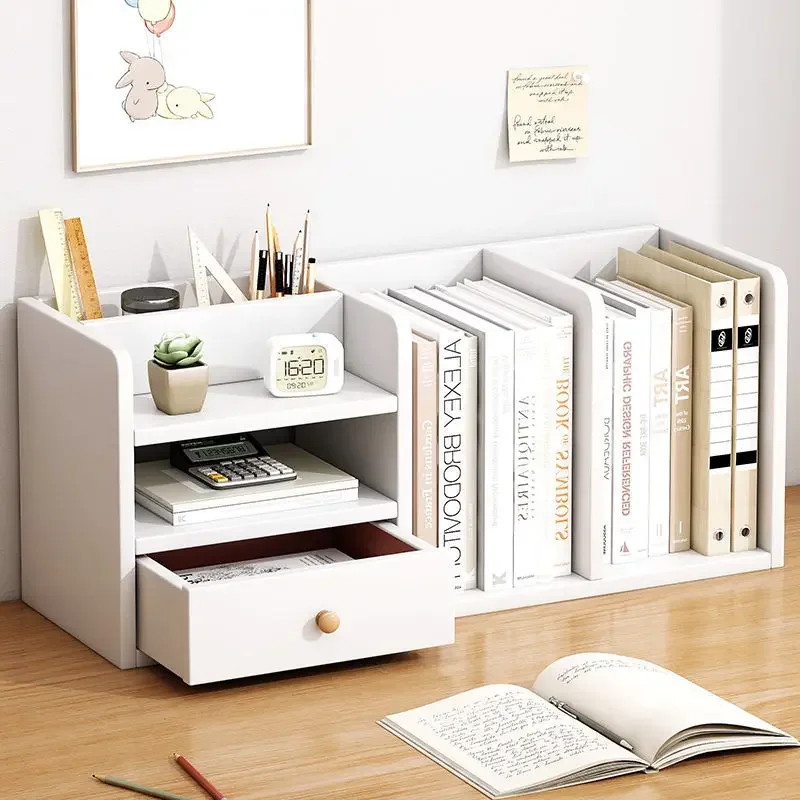 

Desktop Bookshelf Bookcase Drawers Computer Desks Display Sideboards Bookcase Make Up Organizer Mobile Furniture Home