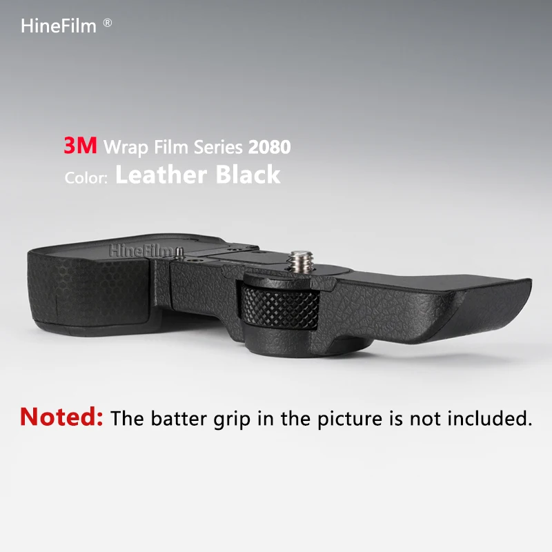 Hinefilm الجلد لسوني GP-X2 تمديد قبضة الجلد GP X2 التفاف غطاء لسوني A7C2 A7CR قبضة اليد GPX2 قبضة حامي التفاف ملصق