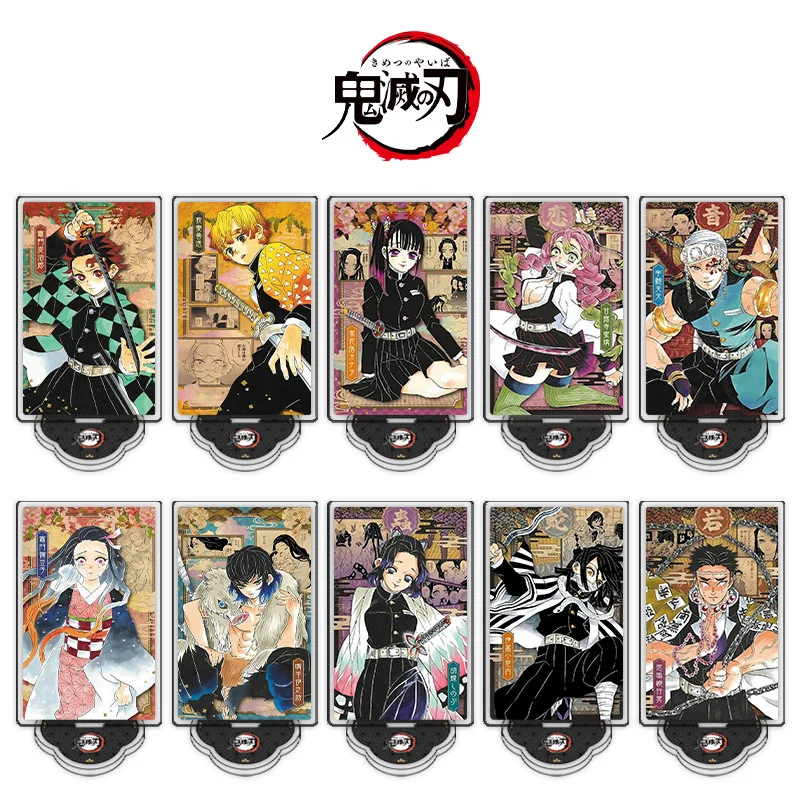 Manga Demon Slayer Acryl-Ständer Kimetsu No Yaiba Figuren Miniaturen Anime Figurinen Garage Kits Modell Spielzeug GK Ornamente Deko