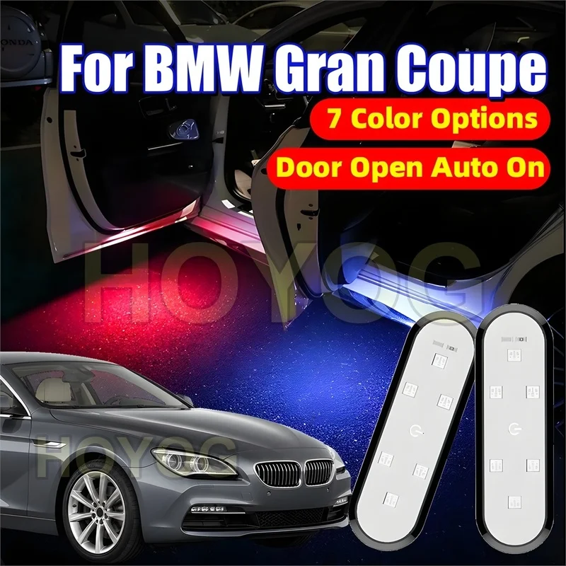 Fit for BMW 6 Series Gran Coupe 2012-2018 USB Rechargeable Wireless LED Car Door Light featuring Automatic On/Off