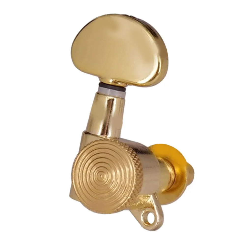 Gold Finish Guitar Tuning Pegs Featuring Heavy Duty Internal Gear Perfectly Designed for Steel String Instruments