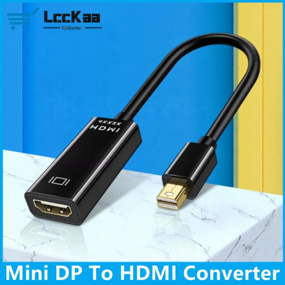 4K Mini DP to HDMI Adapter Mini Displayport To HDMI Cable 1080P Mini DP Male to HDMI-compatible Female For Apple MacBook Air Pro