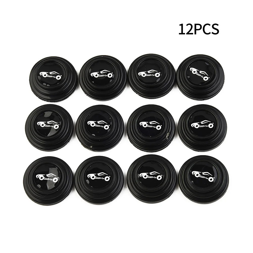 12PCS Car Door Bumper Gasket Silicone Anti-Collision Pads for Sound Reduction and Physical Barrier Against Abrasion and Dents