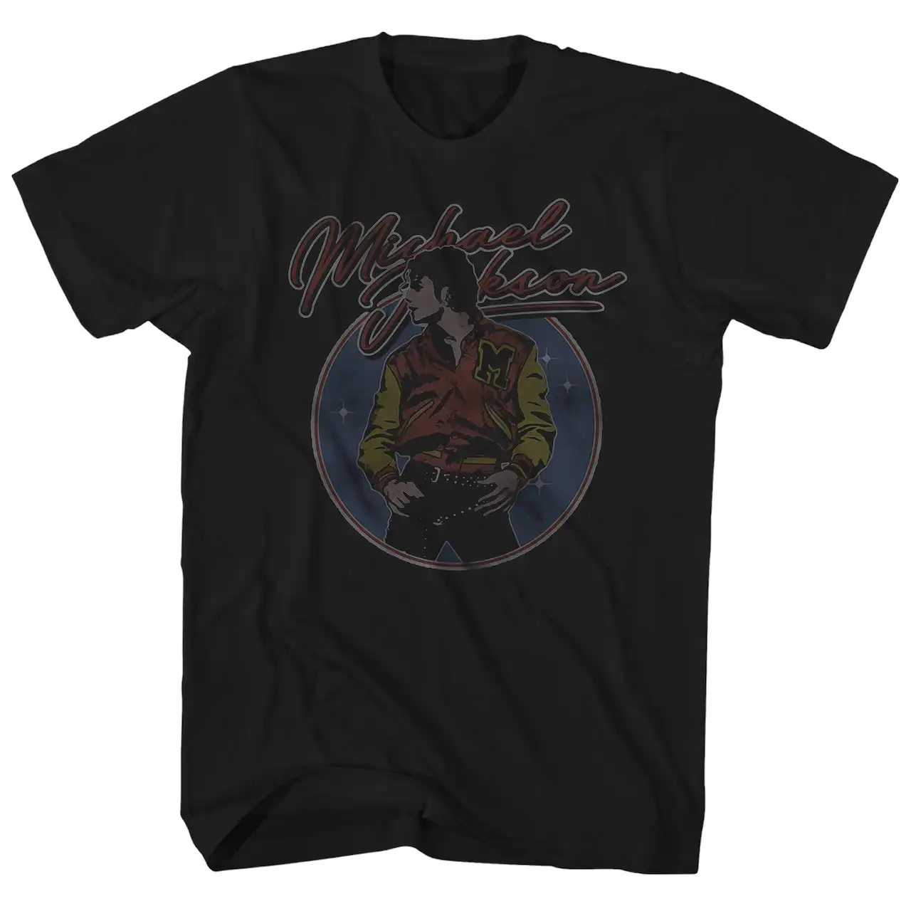 2026 New Michael Jackson Michael Jackson American Vintage High Street Trend Men's Oversize T-Shirt Mens Women's T Shirts image 3