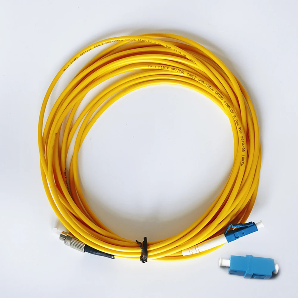 Fc/UPC-LC/Upc Fiber Optic Patch Cord Diameter 3.0Mm Single Mode Glasvezel Internet Kabel Fiber Patch Kabel Jumper 5M