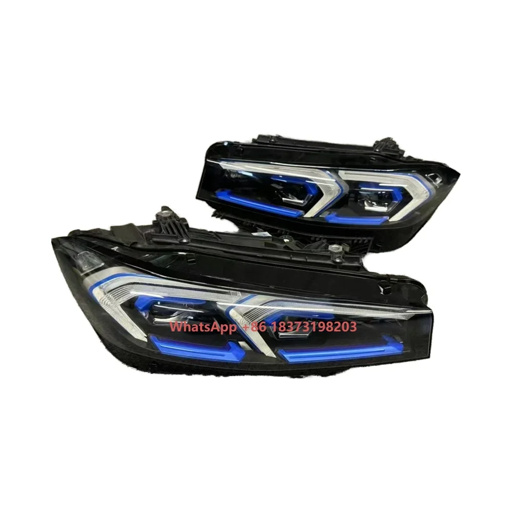 

Автомобильная фара Auto-Y 2024, индивидуальная, для BMW 3 серии G20, черная, улучшенная, с лампой D1S 12V Amber, передняя установка