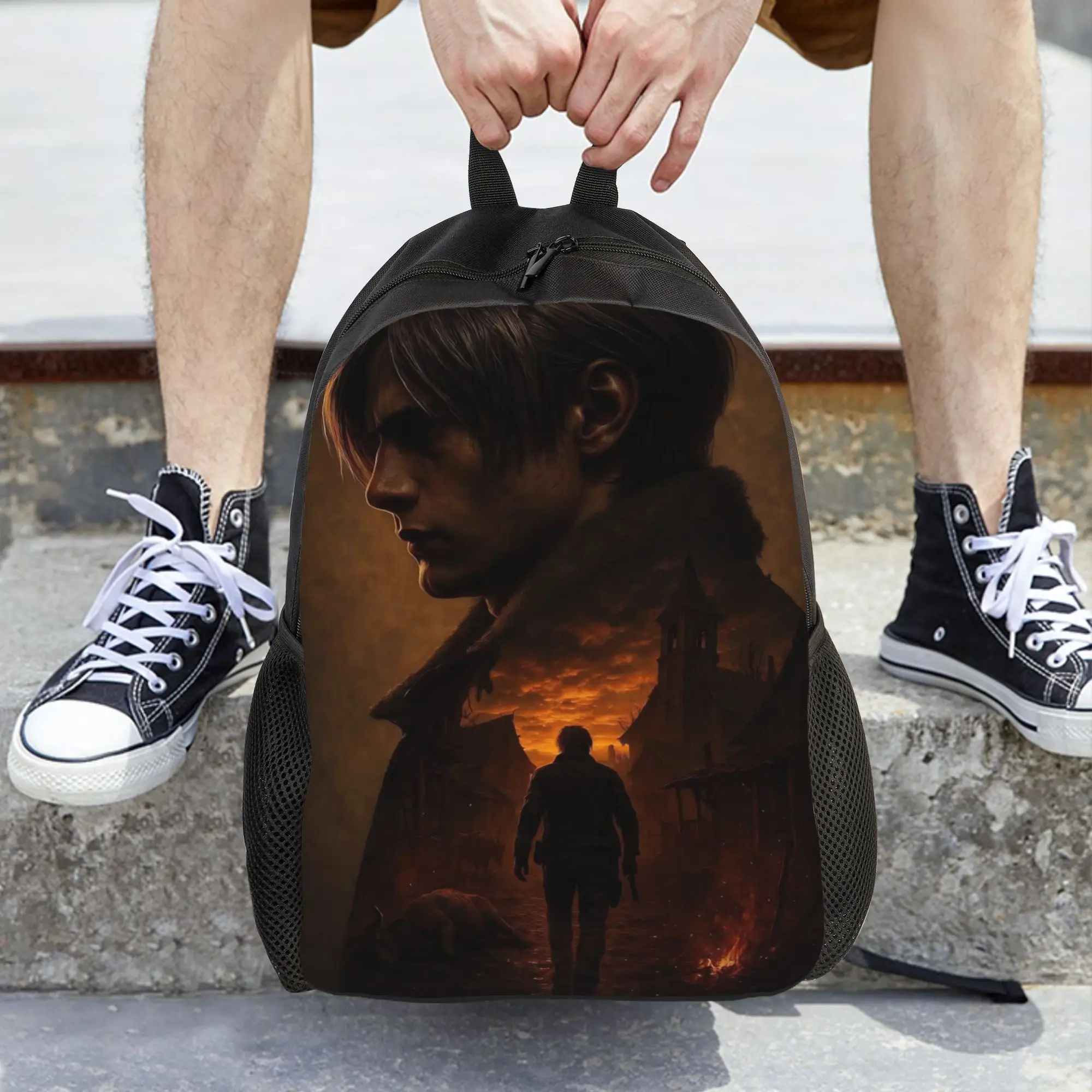 

Женский рюкзак Leon S Kennedy Resident Evil, повседневный школьный рюкзак для студентов, компьютерный рюкзак, детский дорожный рюкзак