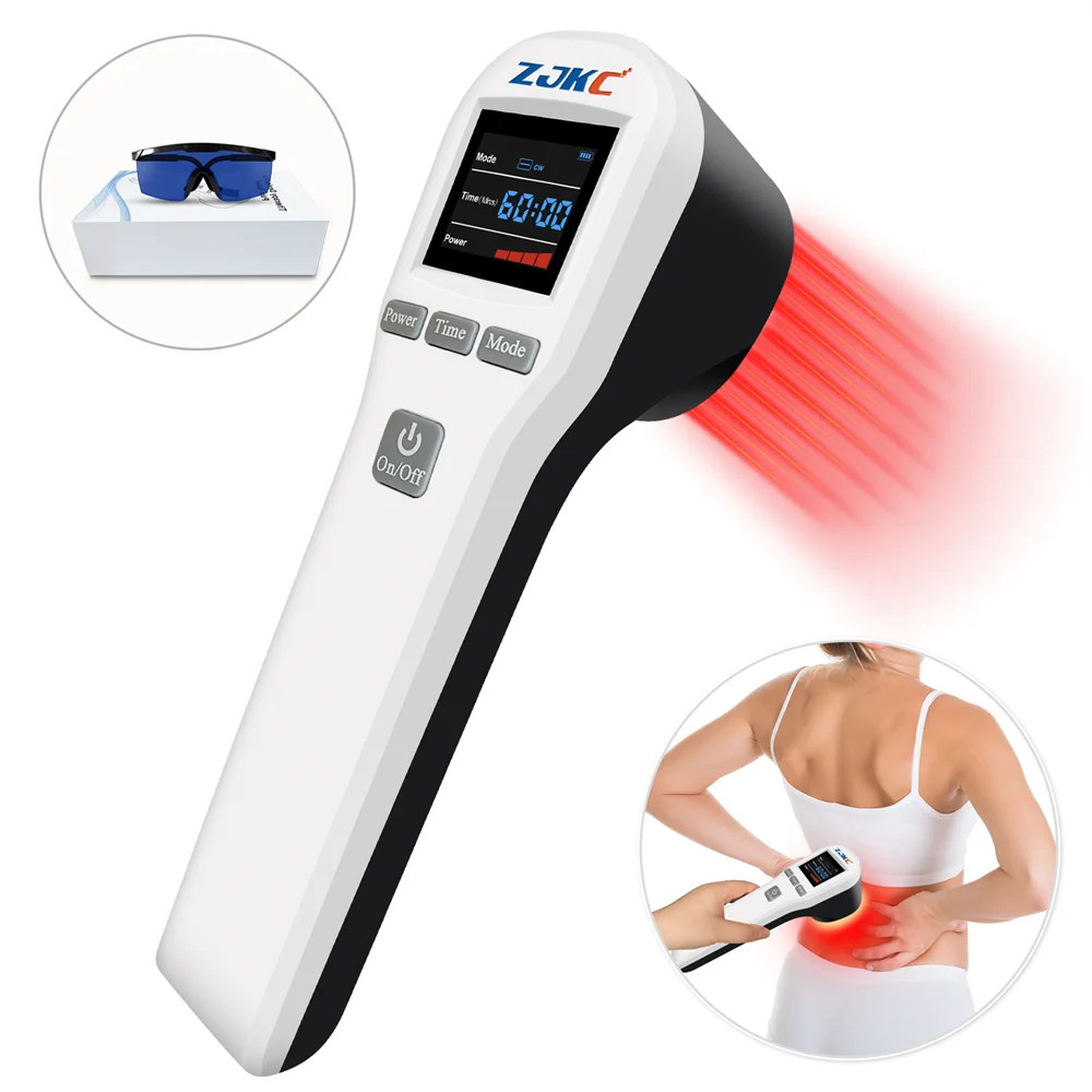 

ZJKC Low Level Laser Therapy Device 808nm 650nm Cold Laser Treatment for Joint Body Pain Relief Sprains Arthritis Health Care