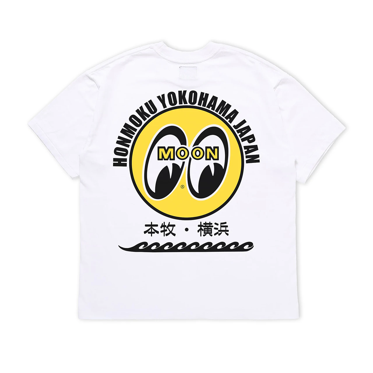 تي شيرت Mooneyes Street Locomotive Ami Kaji American Retro Skateboard Surfing قطن متعدد الاستخدامات