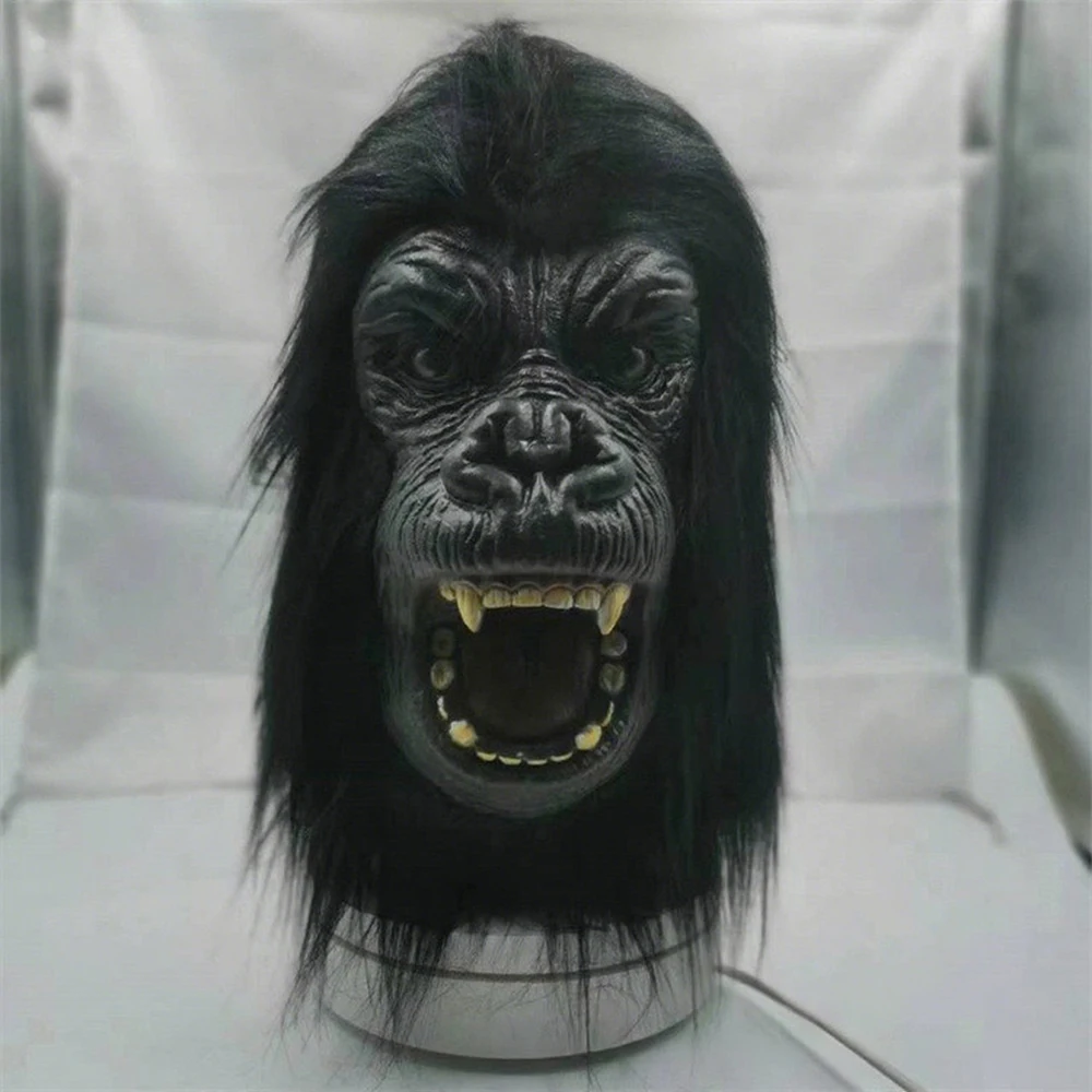 Mask Raptor with Original Fur Dragon Dinosaur Head Latex Mascara Cosplay Furry Animal Helmet Halloween Costume for Man Adults