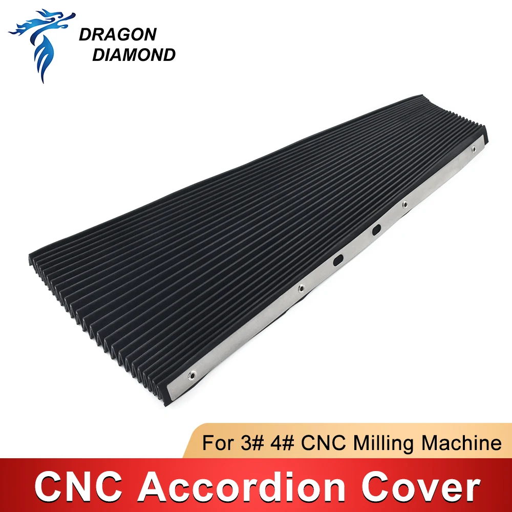 1PC CNC Dust Cover Bridgeport Milling Machine Part Accordion Type Way Mill Rubber Cover 400*600mm Lathe Machine CNC Milling