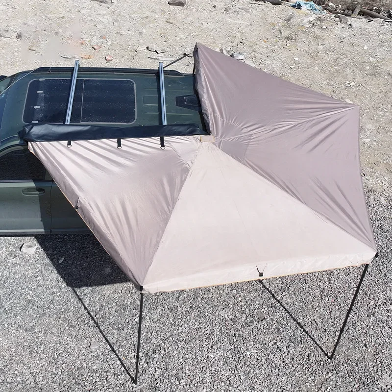 

2026270-degree Car Side Fan-shaped Roof Tent Oxford Cloth Four-season Tent