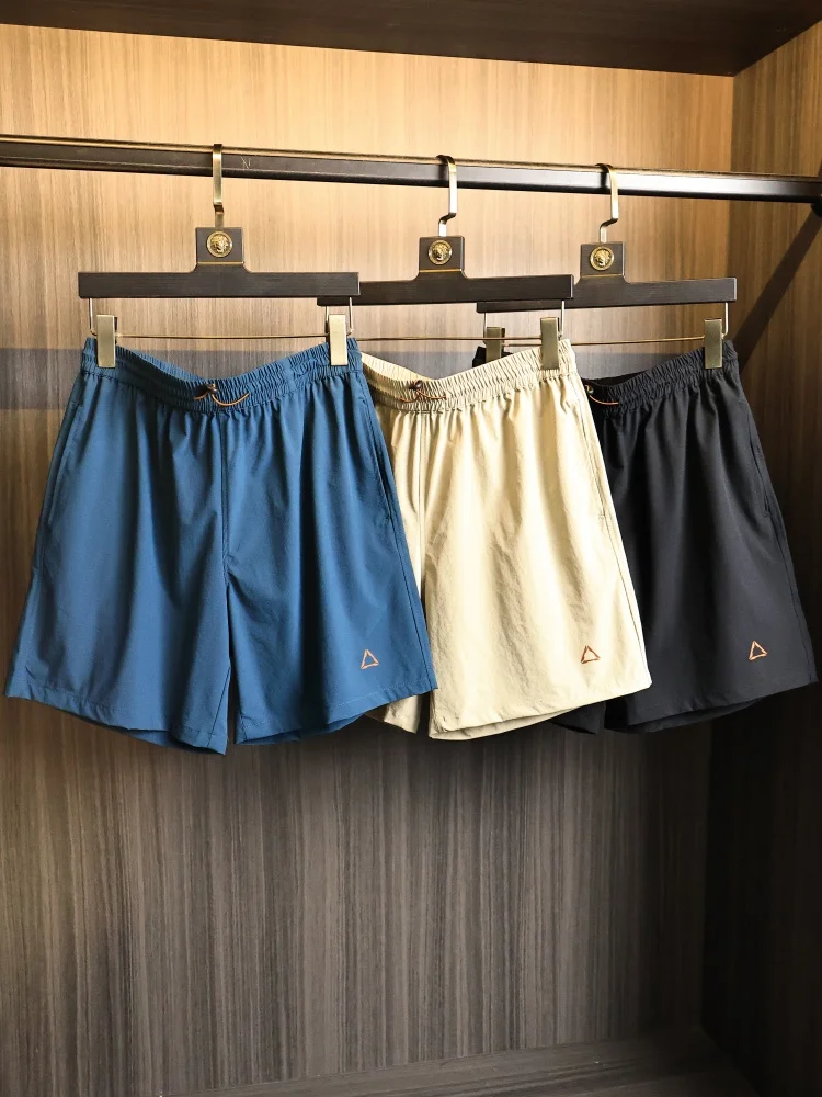 Quick Dry Breathable Water Resistant Men's Outdoor Sports Shorts Elastic Waist Casual Straight Leg Pants Summer Fashion Urban...