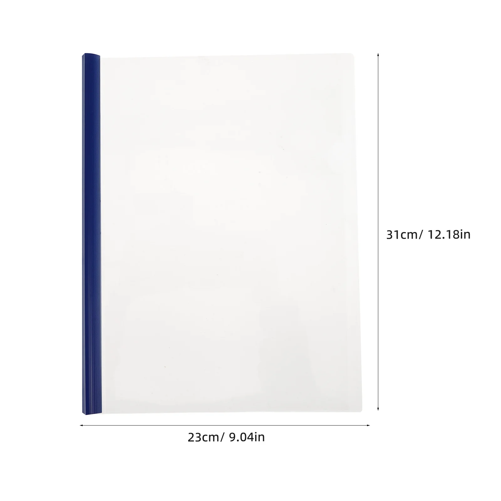 10 pcs Binder Plastik A4 Kapasitas Besar dengan Batang Geser Pengatur Dokumen Sampul Laporan Transparan Untuk Kantor Sekolah Resume