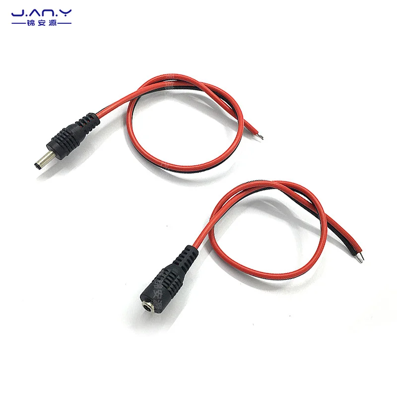 3.5 * 1.35mm red and black male bus, pure copper DC power line, 0.3 flat DC, 3.5 single plug charging line