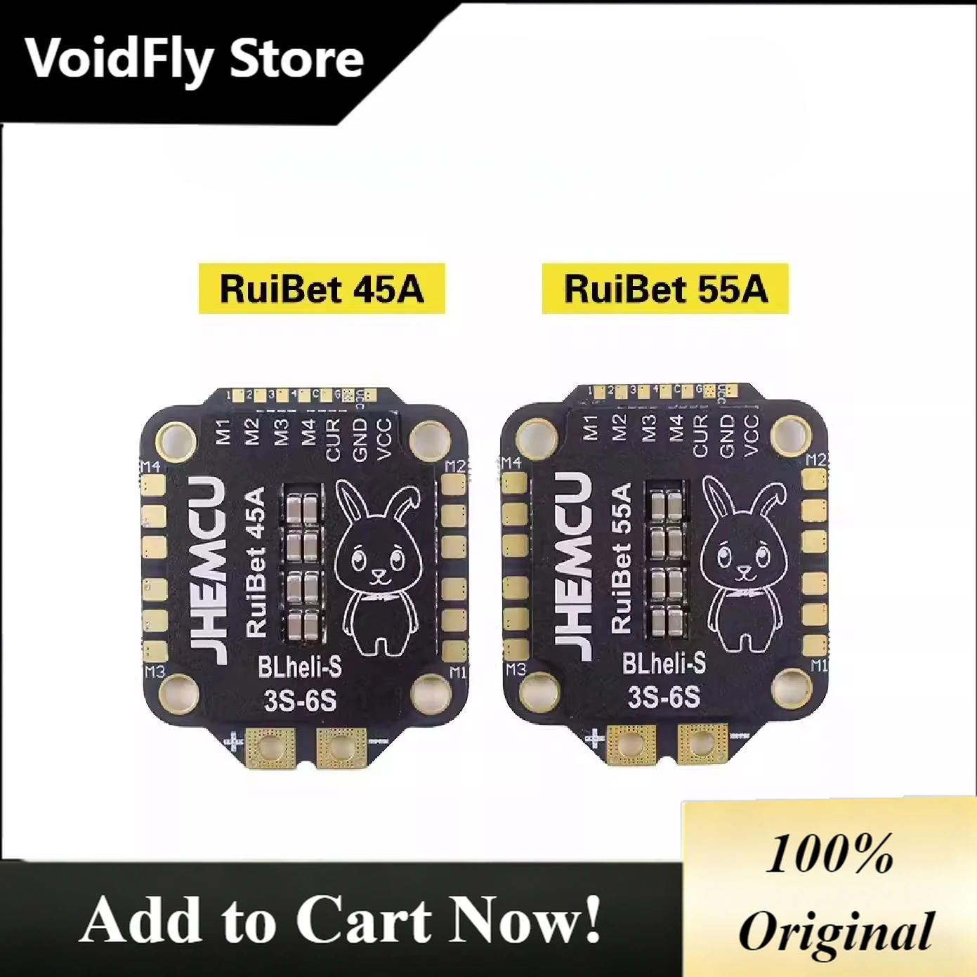 VoidFly RuiBet 45A 50A 60A 65A Crossover Machine FPV 4 in 1 Electric Adjustment 3-6S