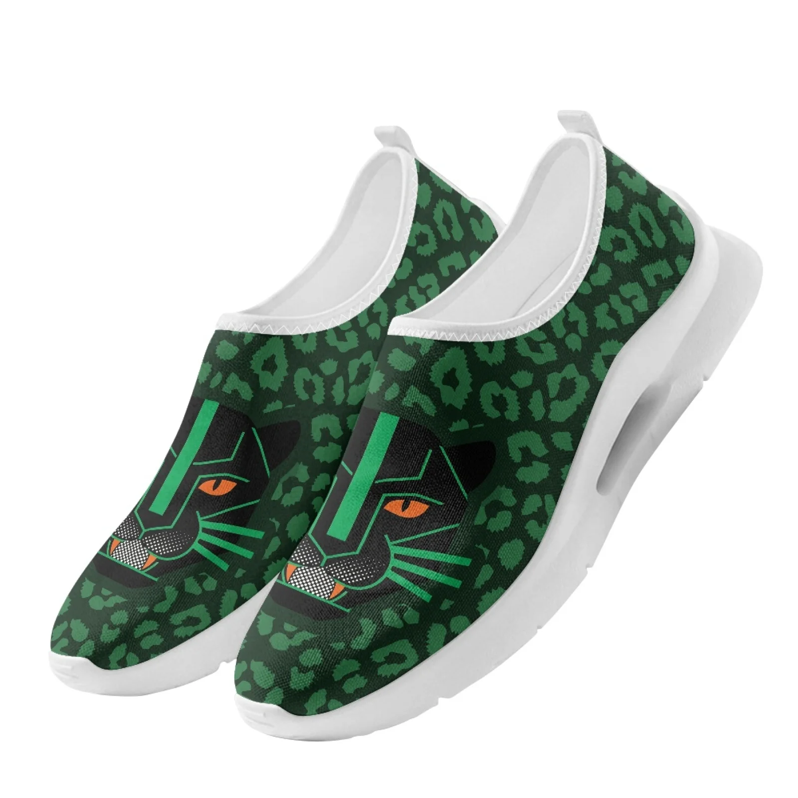 XIXIRIMIDO Women Casual Shoes Slip On Walking Sneakers Nurse Shoes Mens Gym Workout Shoe Breathable Comfort Soft Leopard 35-48