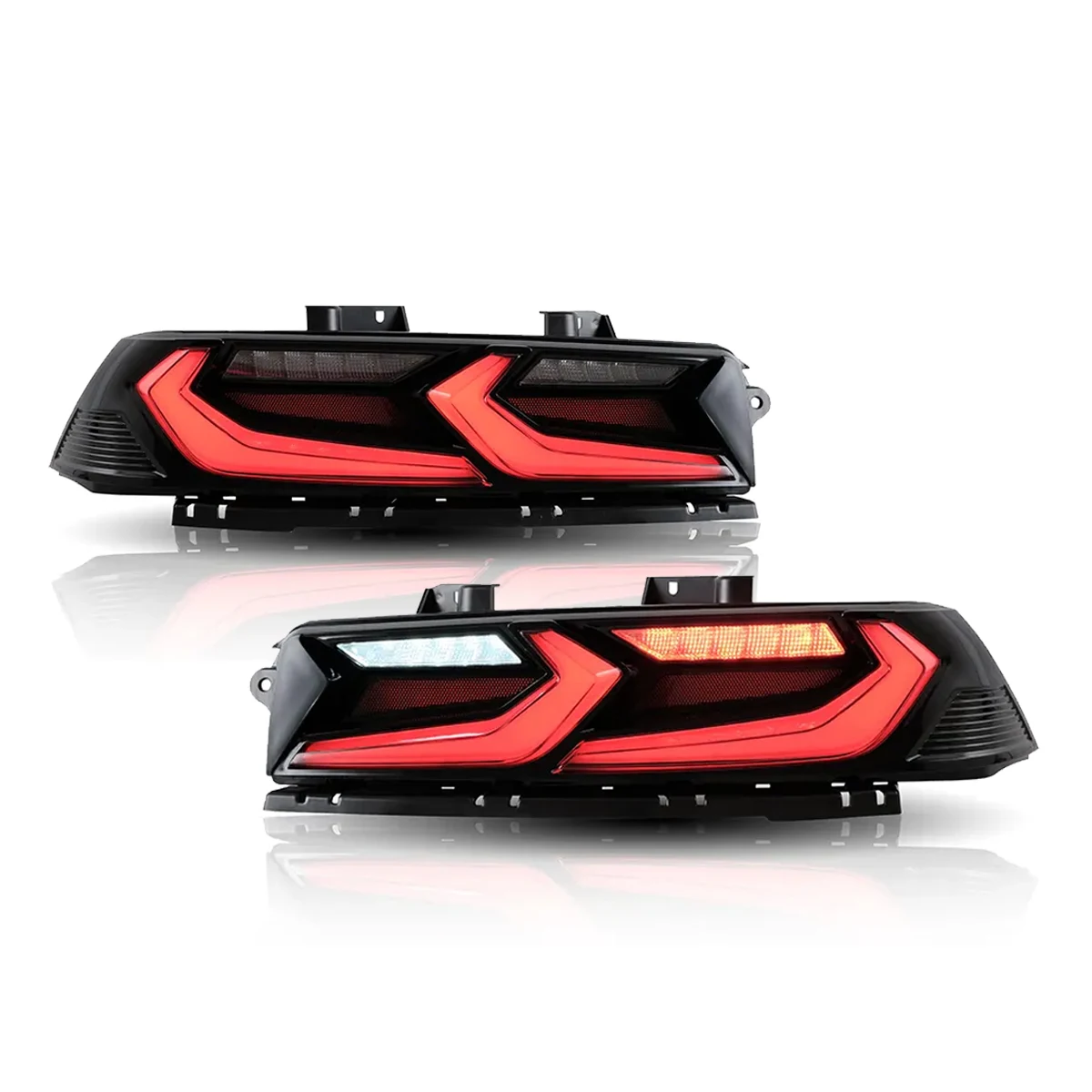 LED tail lights modified original high with high light flow steering lights for Corvette C8 Style Camaro 5th Gen 2014 2015