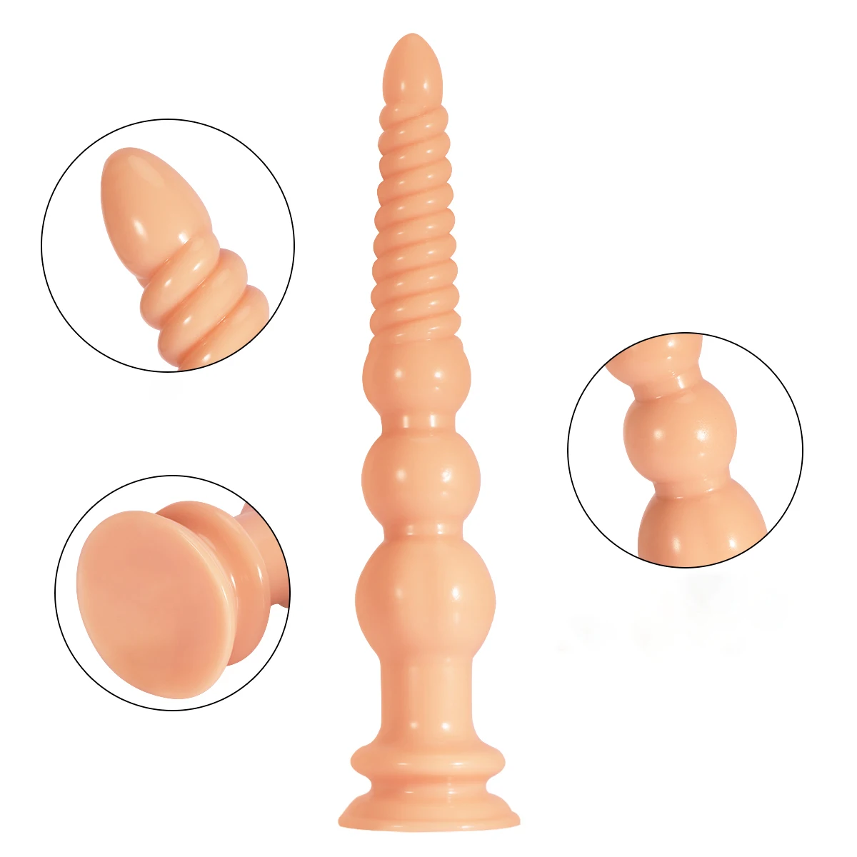 Huge Anal Plug Anal Bead Adult Sex Toys Soft Penis with Strong Suction Cup Female Masturbation Tool Butt Plug Prostate orgasm